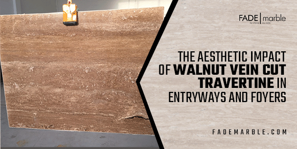 Transform Entryways with Walnut Vein Cut Travertine