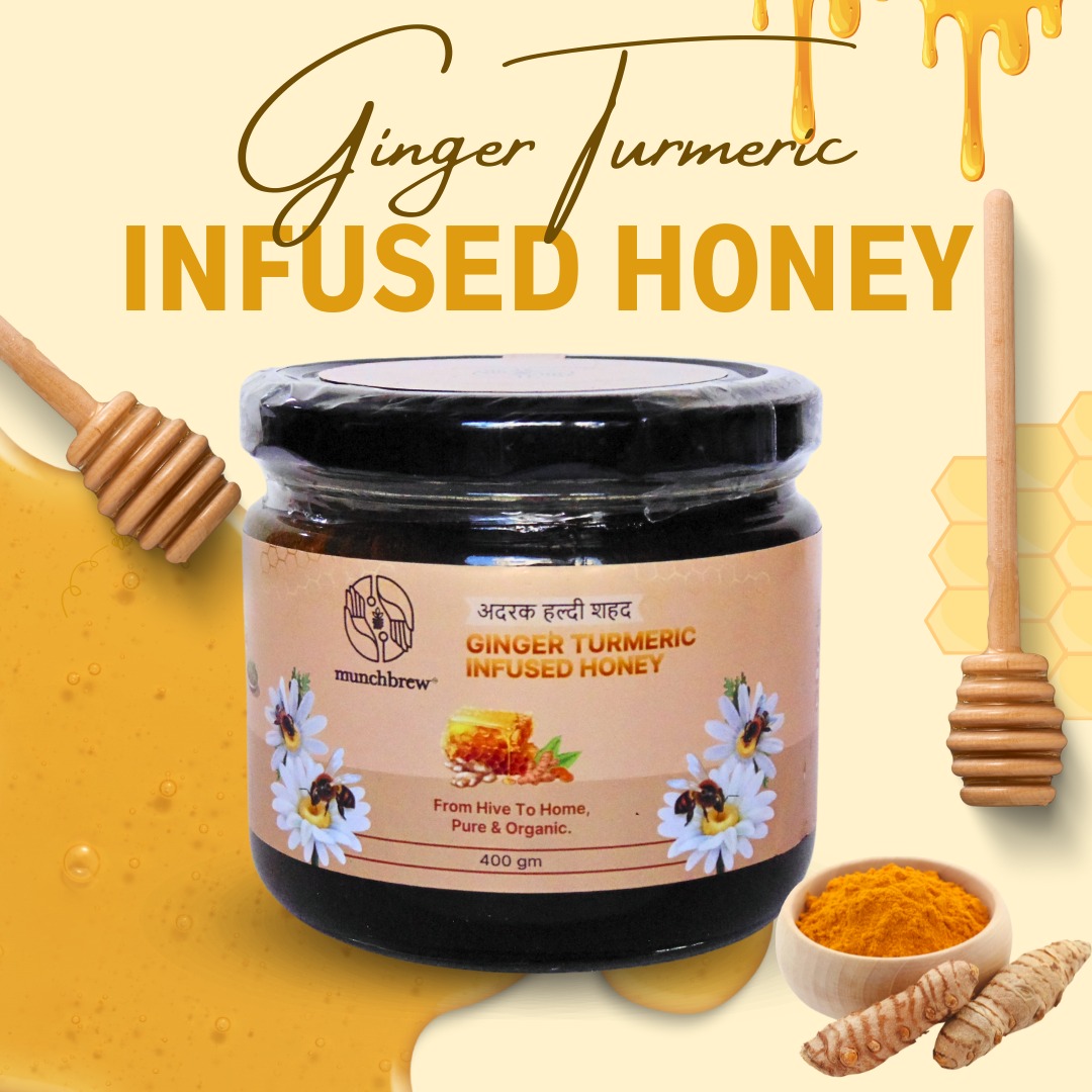 Buy GINGER TURMERIC INFUSED HONEY Online in India