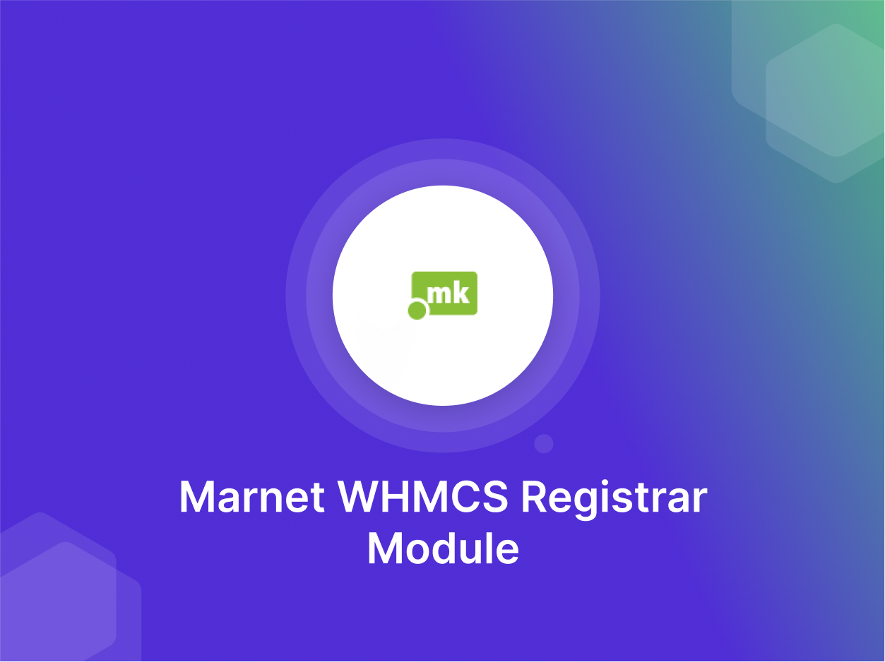 Marnet WHMCS Registrar Module - 20% Off!