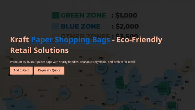 Eco-Friendly Kraft Paper Shopping Bags for Retail | UCanPack | PPT