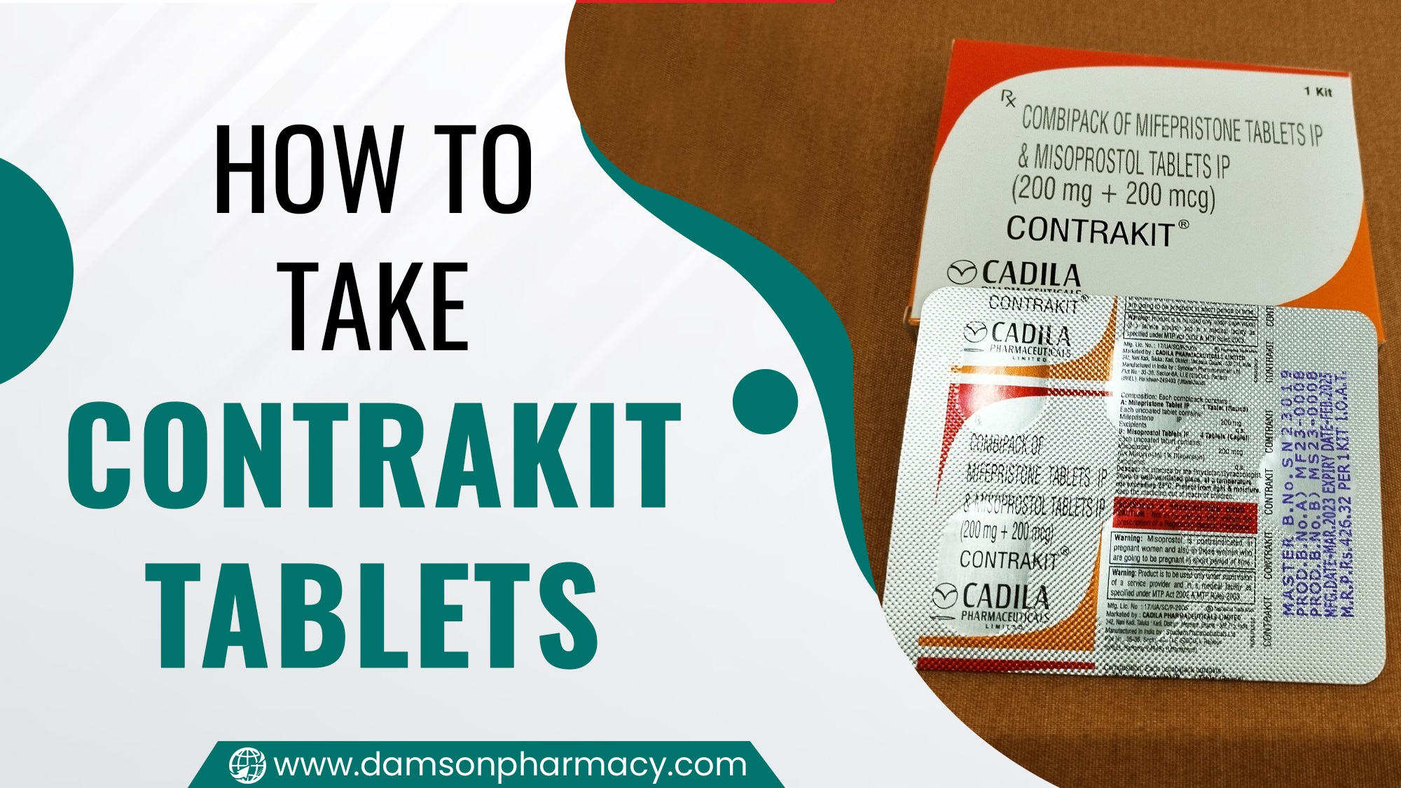 How to Take Contrakit Tablets - Damson Pharmacy