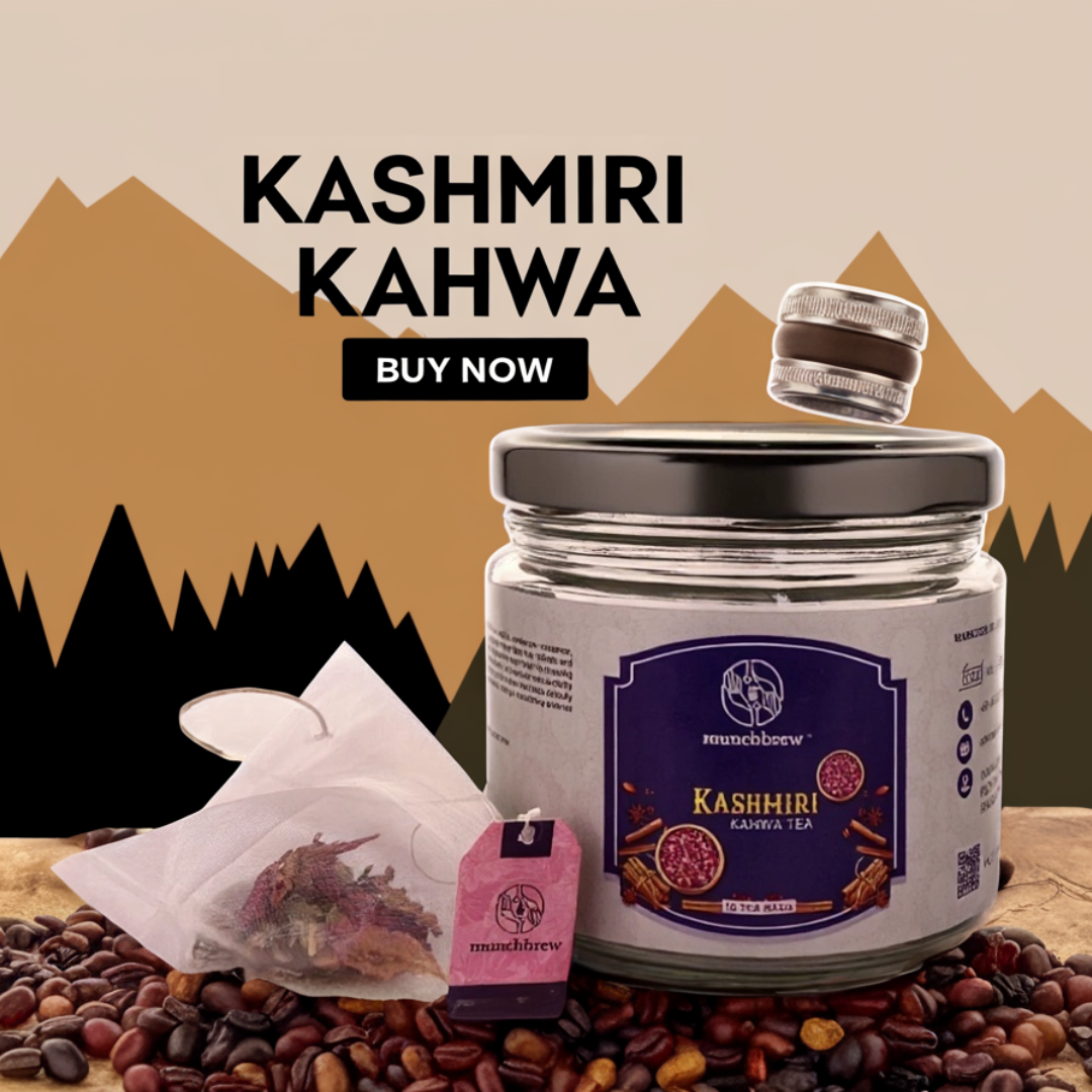 Buy Kashmiri Kahwa Tea Online in India - MunchBrew Chandigarh