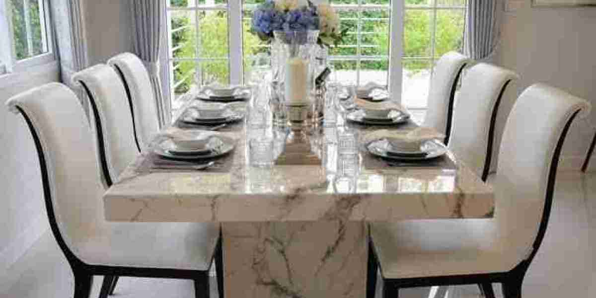 Elegant Marble Dining Table and Chairs Luxury Dining Sets Home Interiors