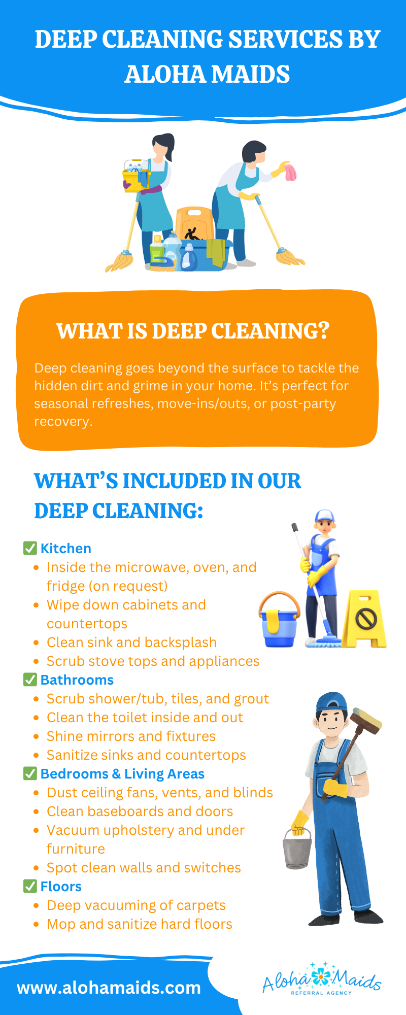 Deep Cleaning Services By Aloha Maids - Aloha Maids - Medium