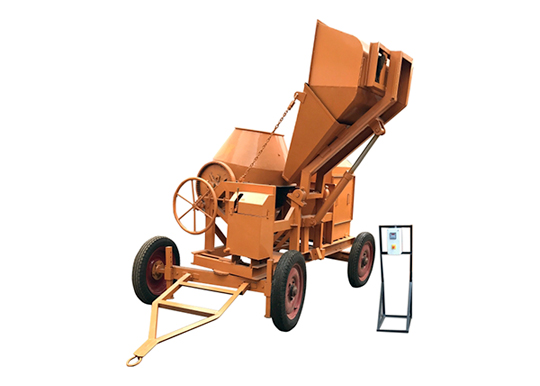Digital Concrete Mixer Machine | Concrete Mixer 10/7 CFT, 2 Bins