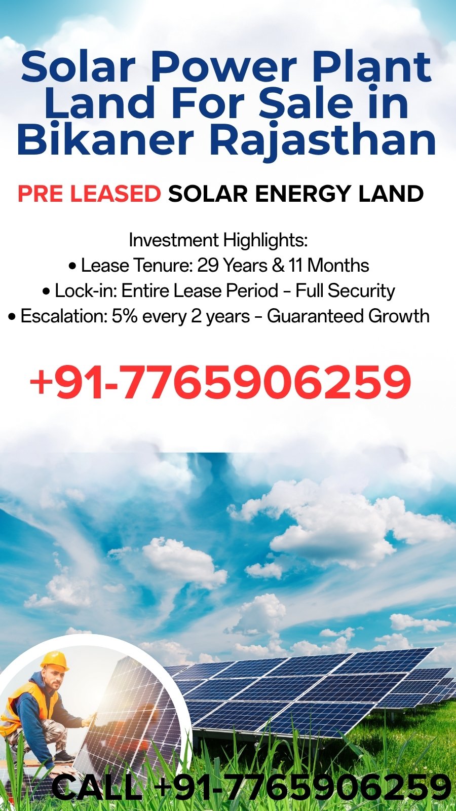 Solar Power Plant Land For Sale in Bikaner Rajasthan – Realty Hunting