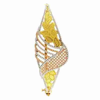 22ct Gold Three Colour Bangle/Kara (Single) (Openable) Profile Picture